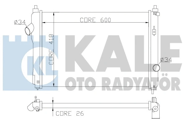 KALE OTO RADYATOR 355100