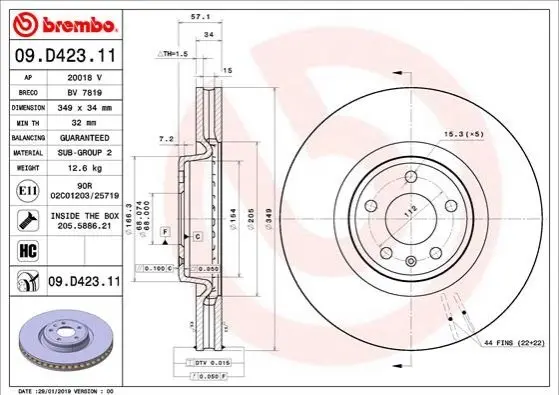 BREMBO 09D42311