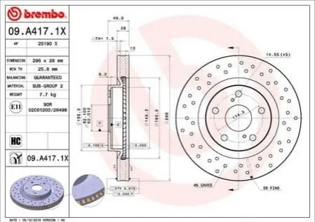 BREMBO 09A4171X