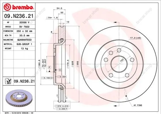 BREMBO 09N23621