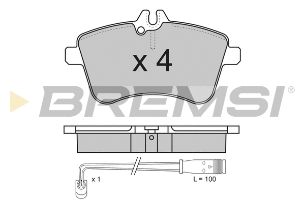 BREMSI BP3172