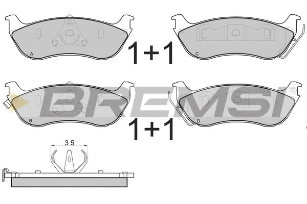 BREMSI BP2892