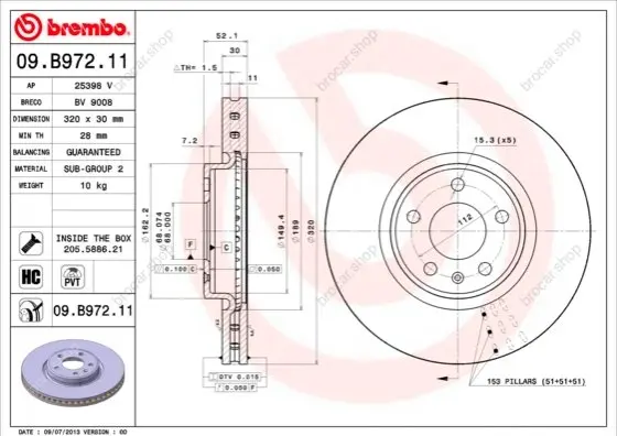 BREMBO 09B97211