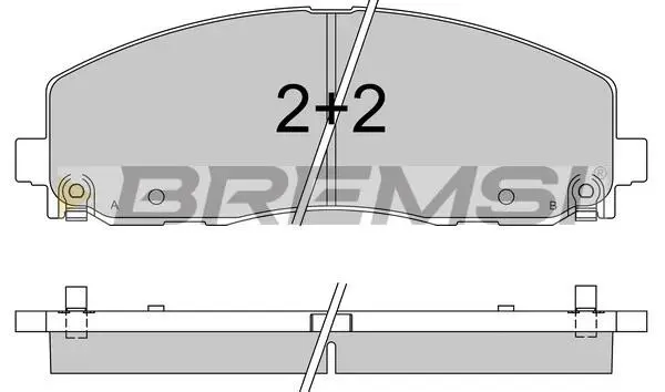 BREMSI BP3543