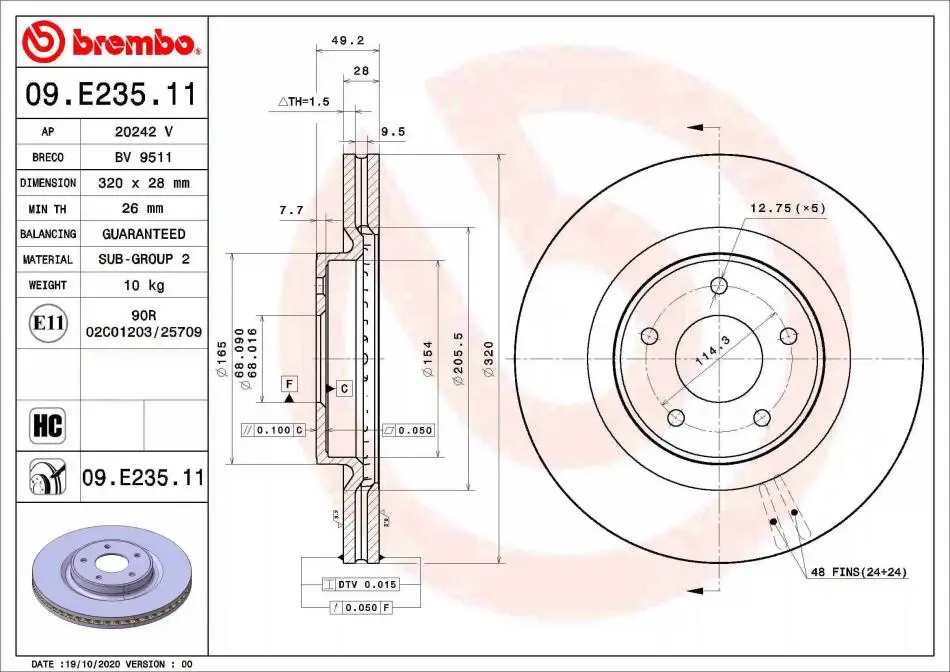 BREMBO 09E23511