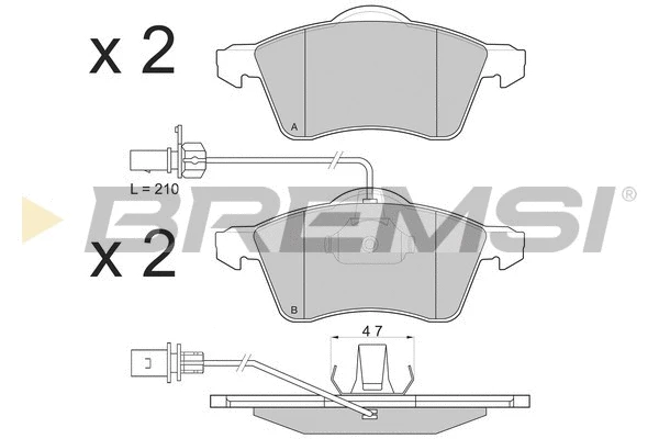 BREMSI BP2868