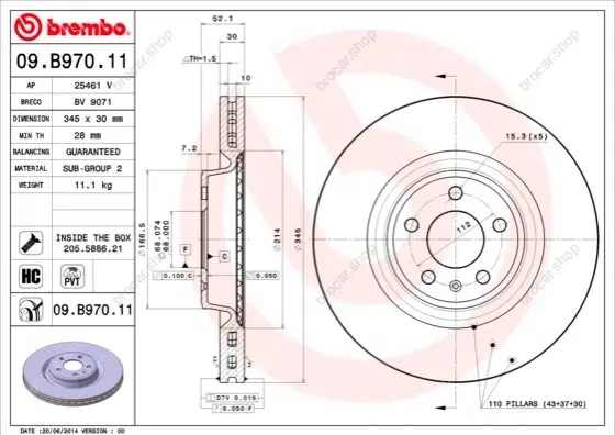 BREMBO 09B97011