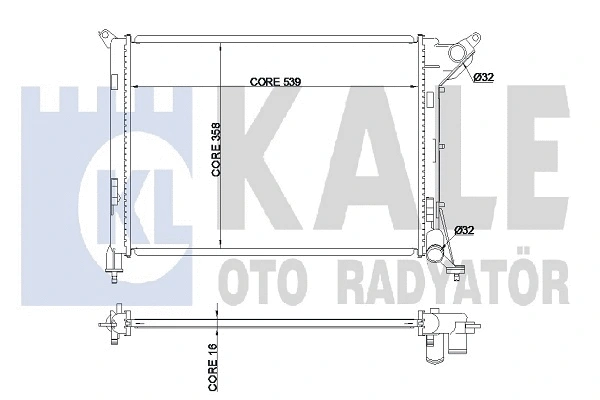 KALE OTO RADYATOR 342035