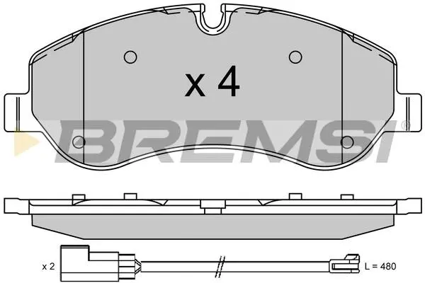 BREMSI BP3525