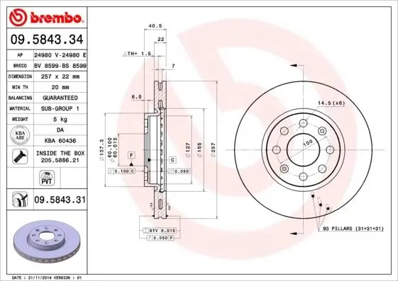 BREMBO 09584334