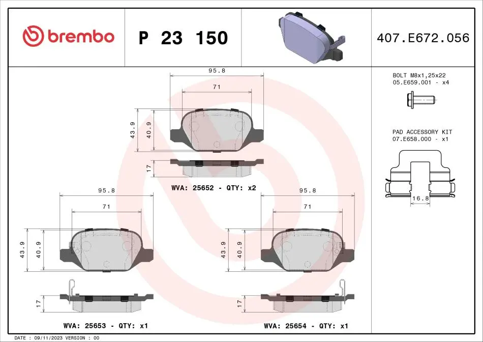 BREMBO P23150