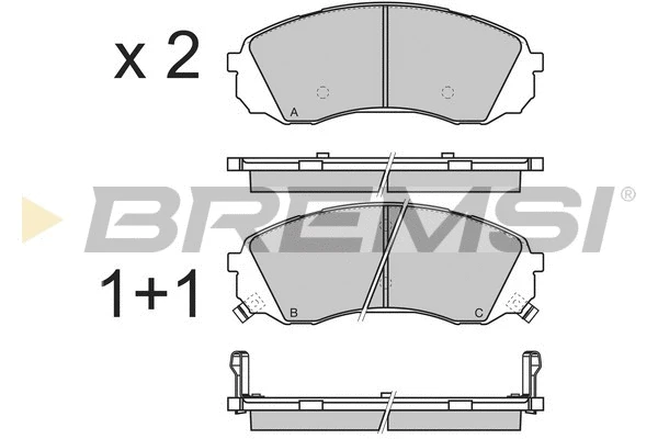 BREMSI BP3336