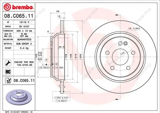 BREMBO 08C06511