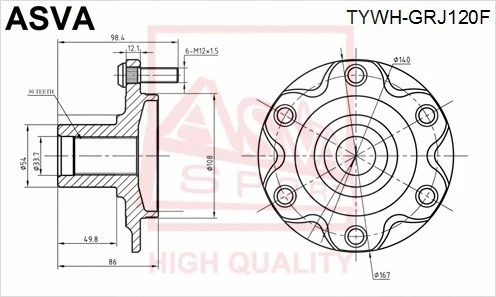 ASVA TYWHGRJ120F