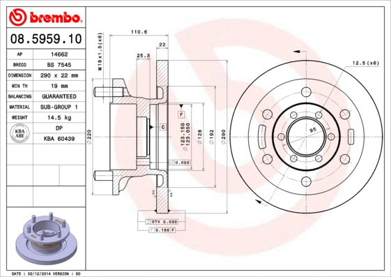 BREMBO 08595910
