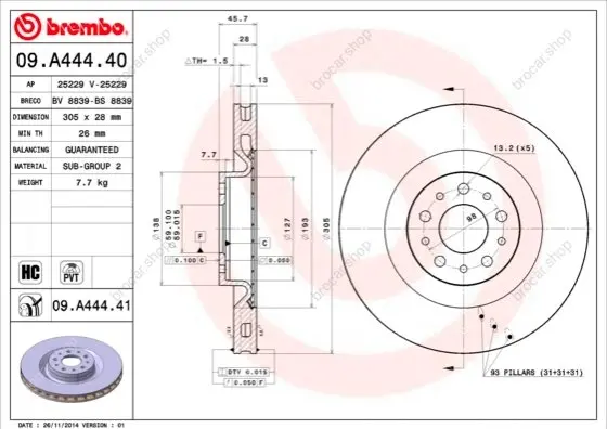 BREMBO 09A44441