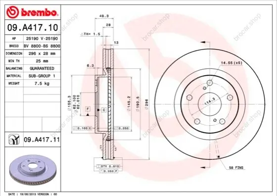 BREMBO 09A41711