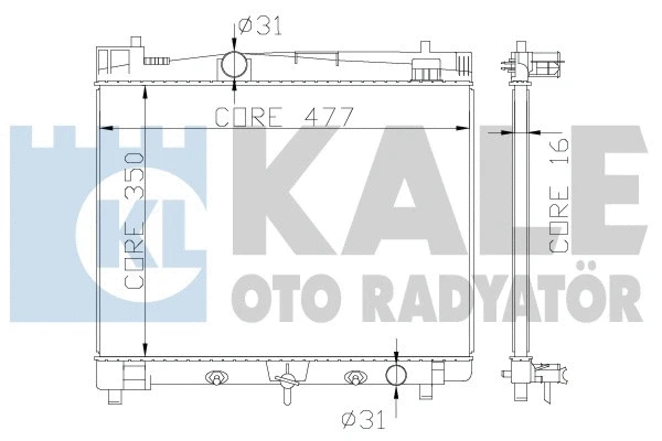 KALE OTO RADYATOR 342210