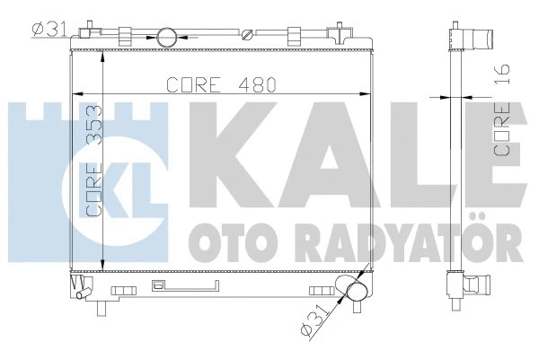 KALE OTO RADYATOR 342140
