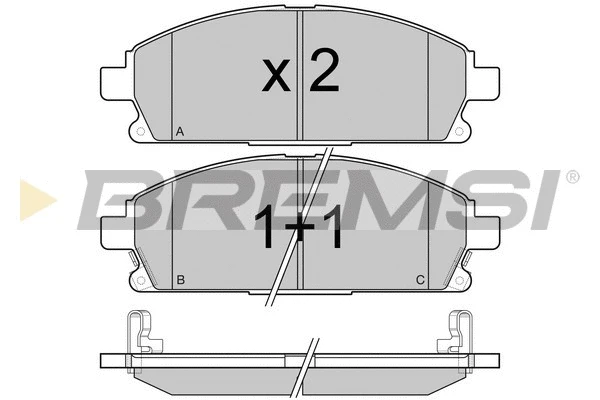 BREMSI BP2968
