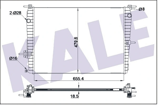 KALE OTO RADYATOR 220600