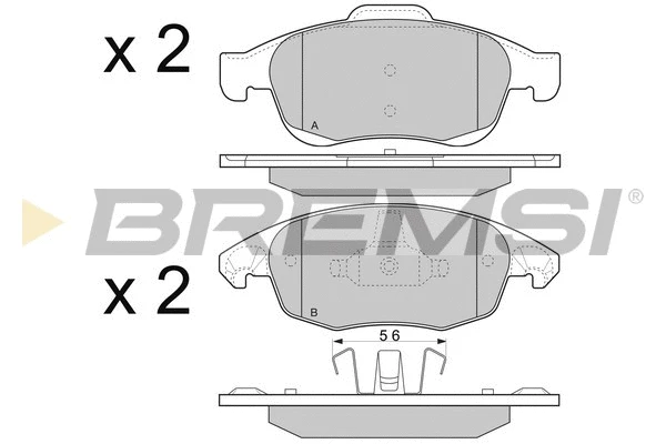 BREMSI BP3329