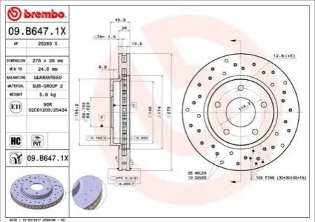 BREMBO 09B6471X