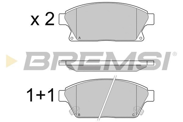 BREMSI BP3405