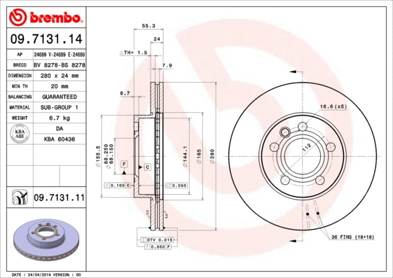 Brembo 09713114