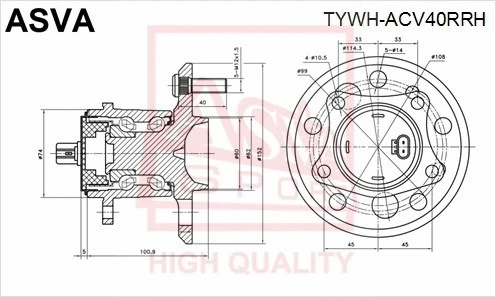ASVA TYWHACV40RRH