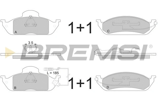 BREMSI BP2897
