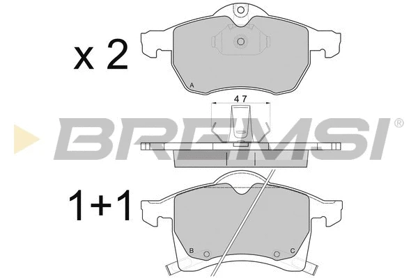 BREMSI BP2811