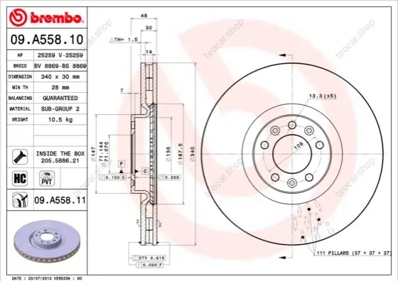 BREMBO 09A55811
