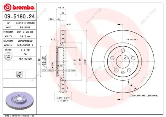 BREMBO 09518024