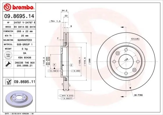 BREMBO 09869514