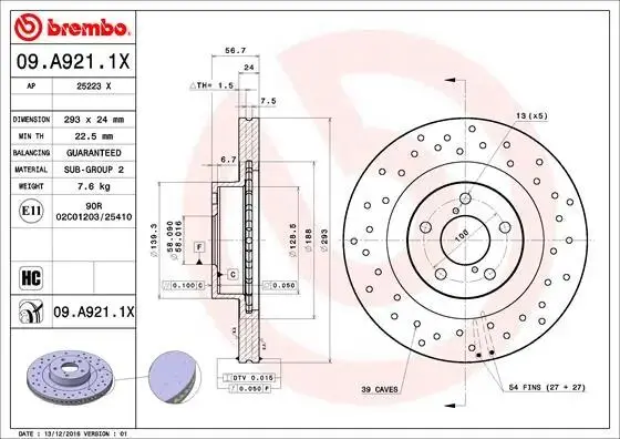 BREMBO 09A9211X