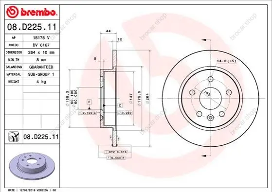 BREMBO 08D22511