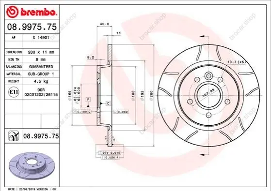 BREMBO 08997575