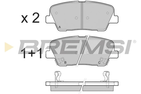 BREMSI BP3435