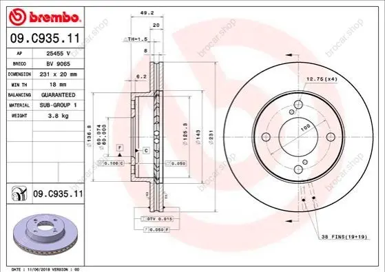 BREMBO 09C93511