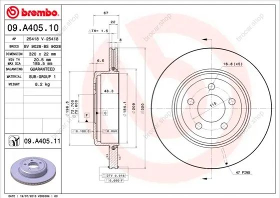 BREMBO 09A40511