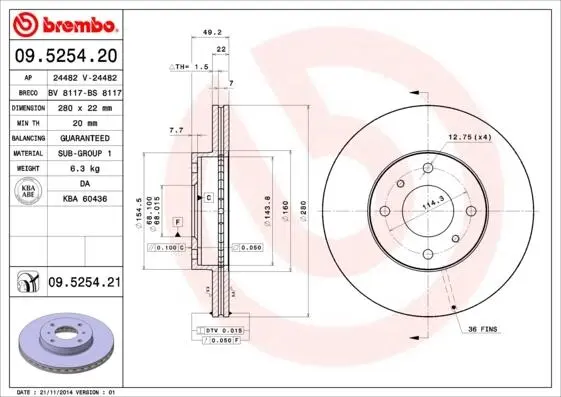 BREMBO 09525420