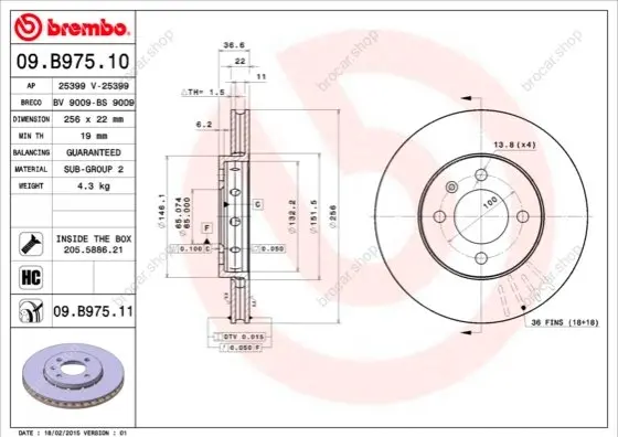 BREMBO 09B97511