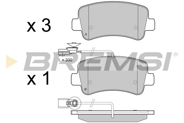 BREMSI BP3441