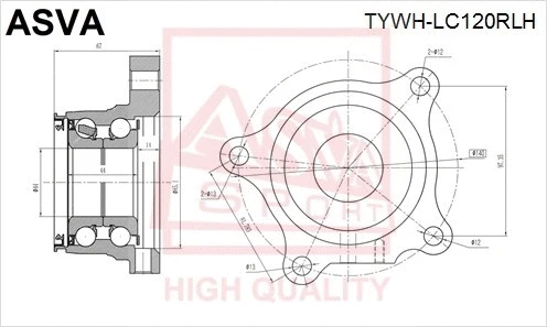ASVA TYWHLC120RLH