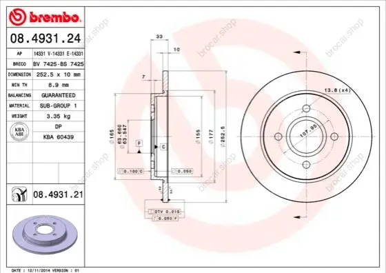 BREMBO 08493121