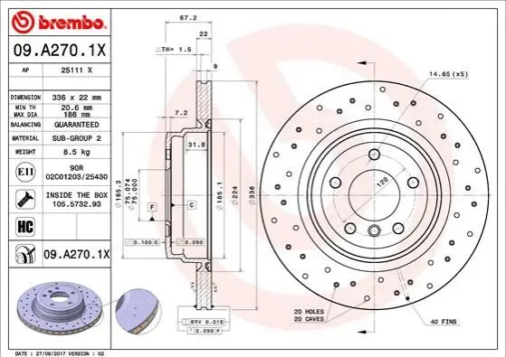 BREMBO 09A2701X