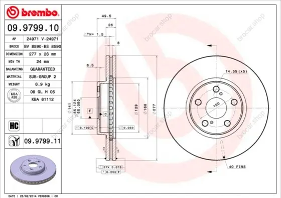 BREMBO 09979911