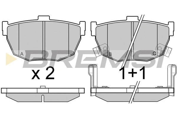 BREMSI BP2967