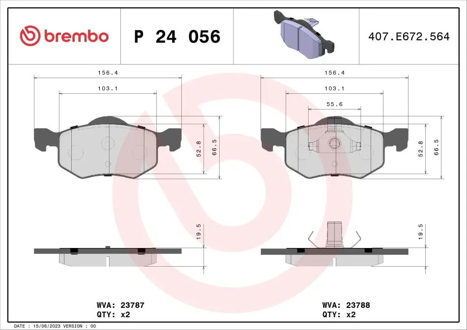BREMBO P24056